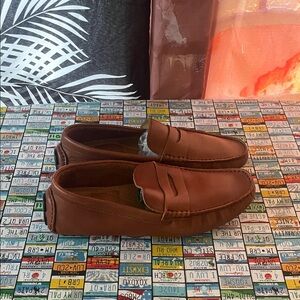 Nordstrom Rack Men’s Brown Leather Loafers Slip-On Size 8.5M